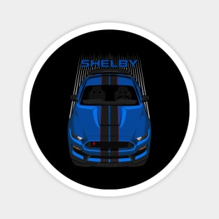 Ford Mustang Shelby GT350R 2015 - 2020 - Velocity Blue - Black Stripes Magnet